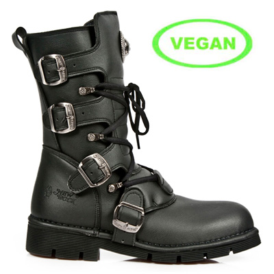 M.1473-V1 Metal Gothic Vegan platte laar M.1473-V1 Metal Gothic Vegan platte laar